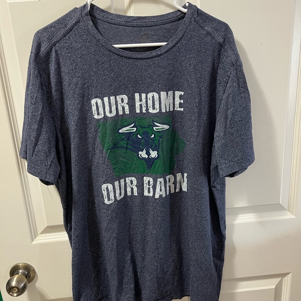 North Iowa Bulls Blue Graphic T-Shirt - Our Home Our Barn